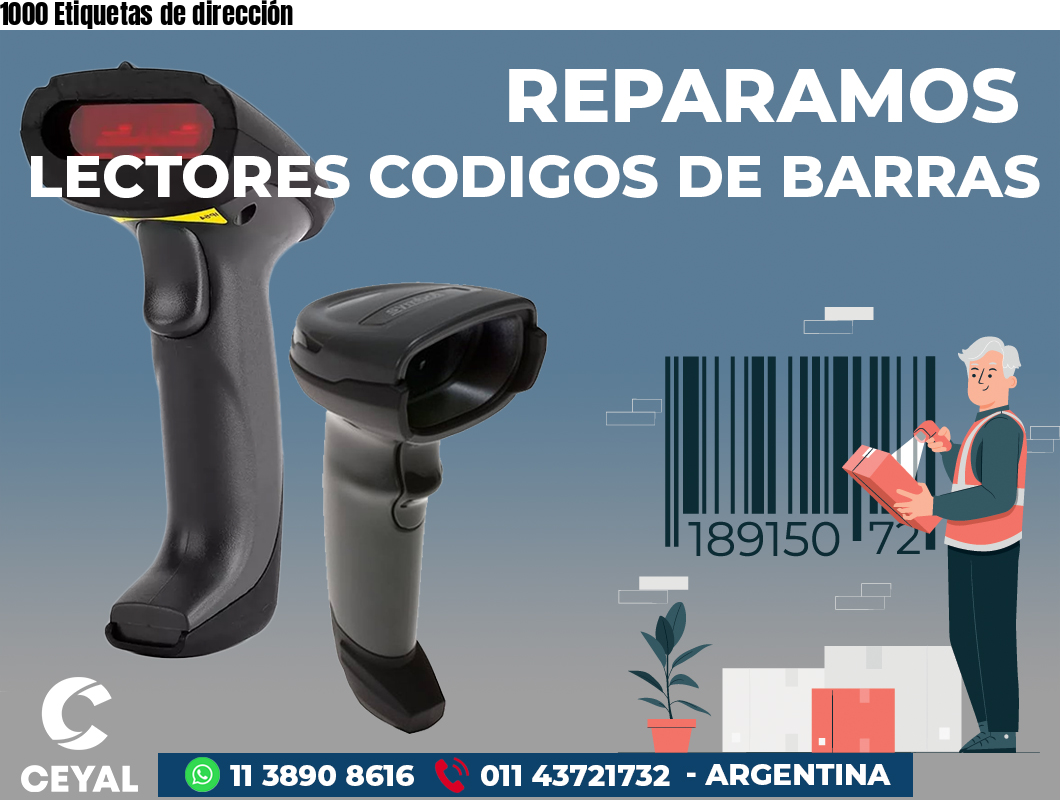 1000 Etiquetas de dirección