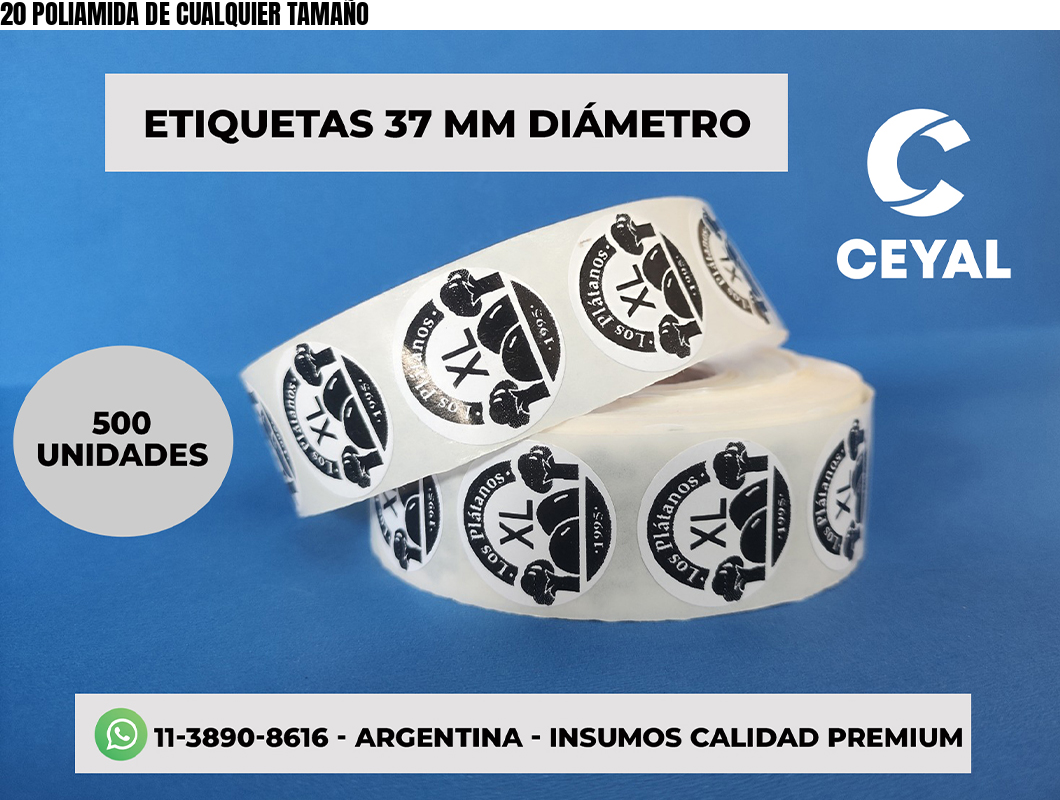 20 POLIAMIDA DE CUALQUIER TAMAÑO