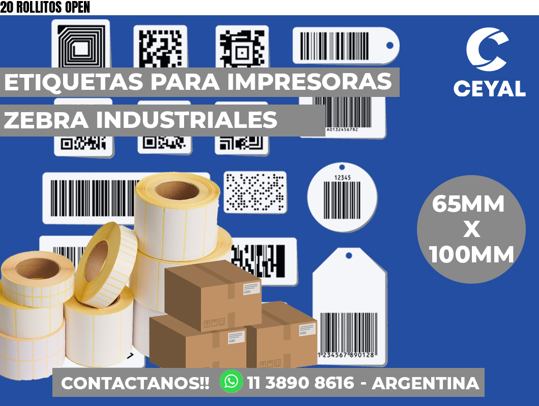 20 ROLLITOS OPEN