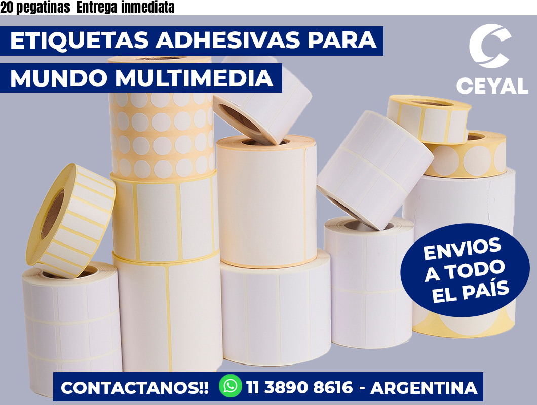 20 pegatinas  Entrega inmediata