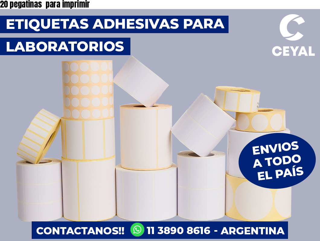 20 pegatinas para imprimir