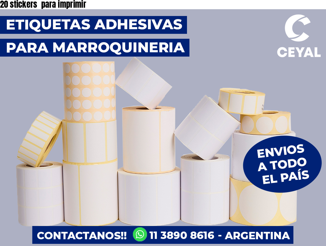 20 stickers para imprimir