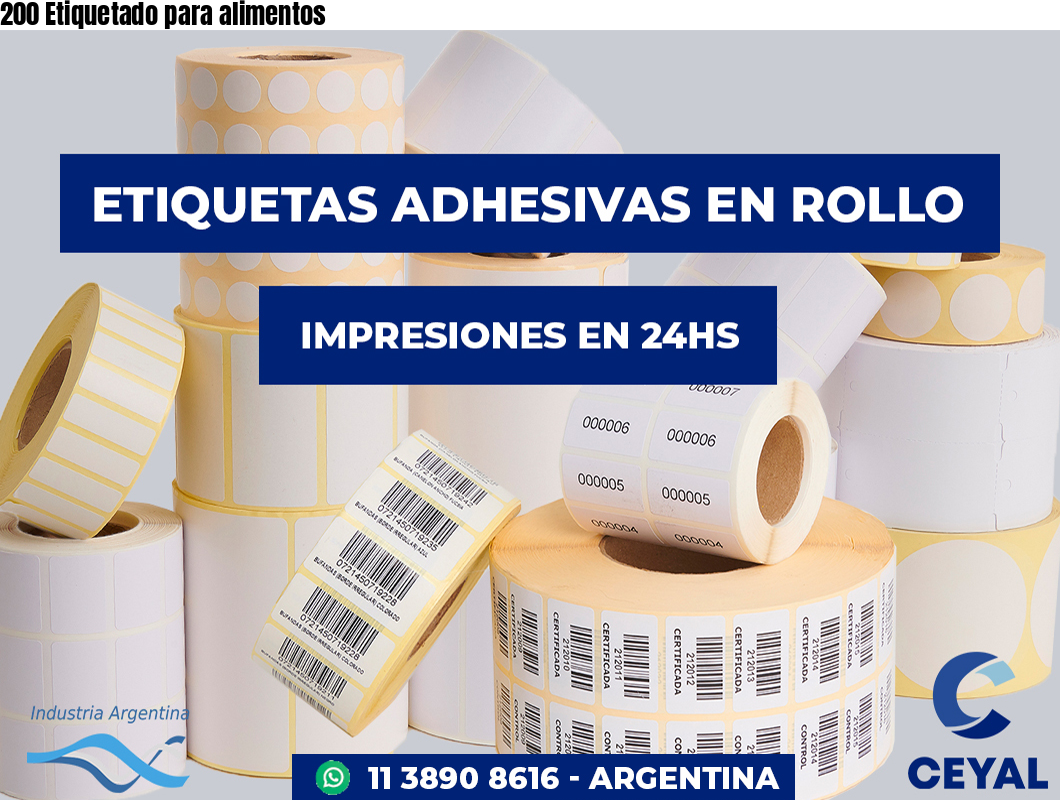 200 Etiquetado para alimentos