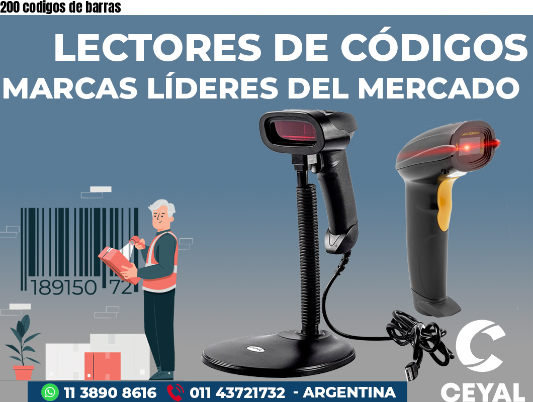 200 codigos de barras