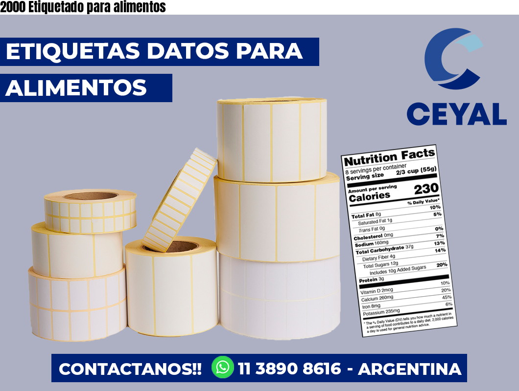 2000 Etiquetado para alimentos