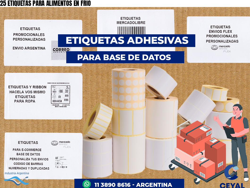 25 ETIQUETAS PARA ALIMENTOS EN FRIO