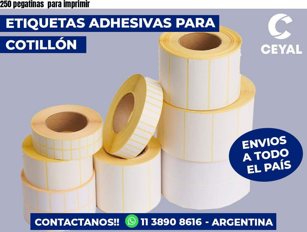 250 pegatinas  para imprimir