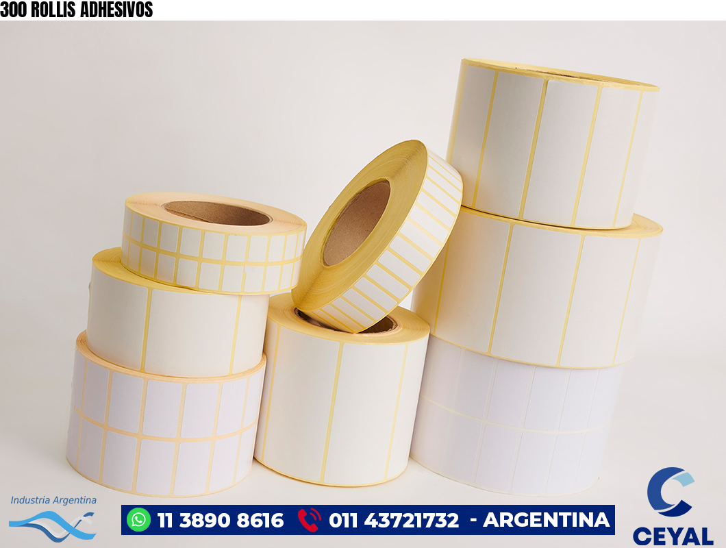 300 ROLLIS ADHESIVOS