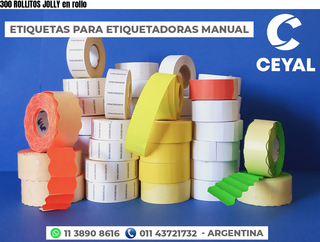 300 ROLLITOS JOLLY en rollo