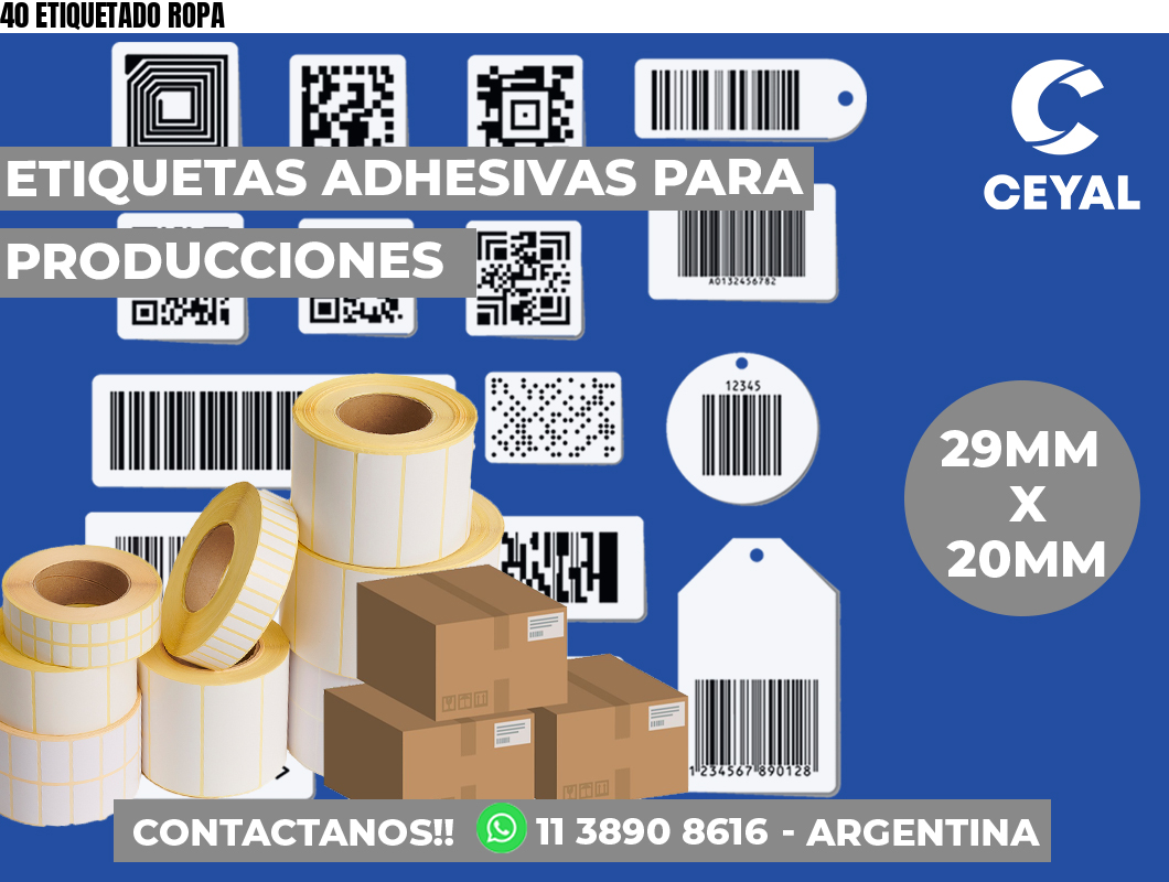 40 ETIQUETADO ROPA
