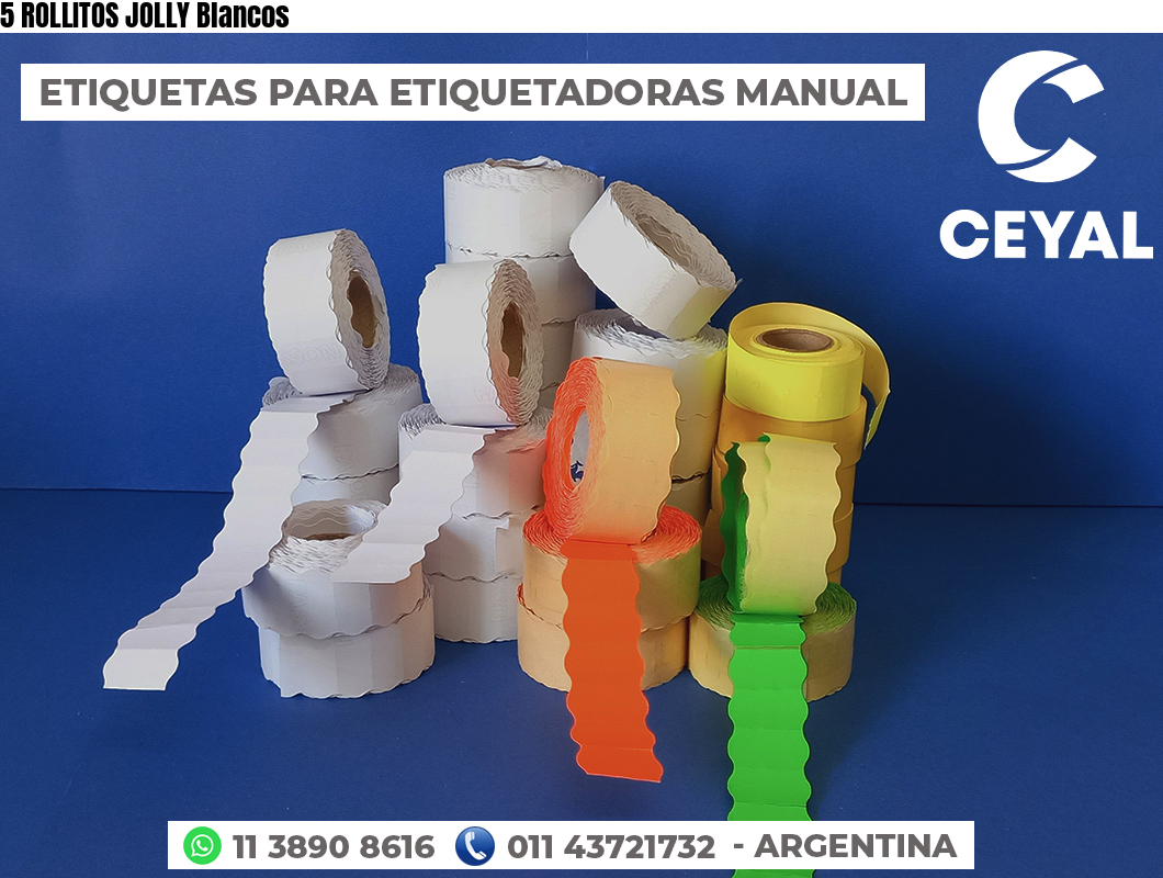 5 ROLLITOS JOLLY Blancos