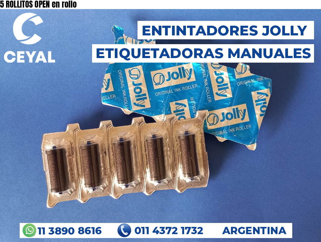 5 ROLLITOS OPEN en rollo