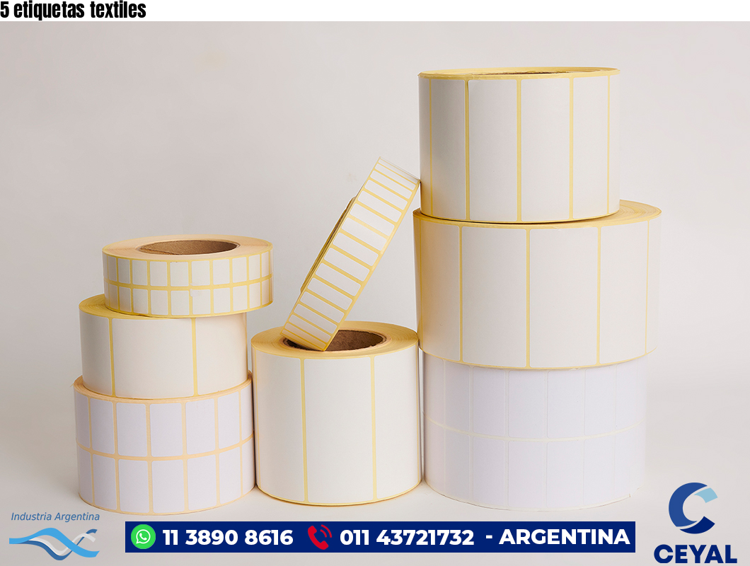 5 etiquetas textiles