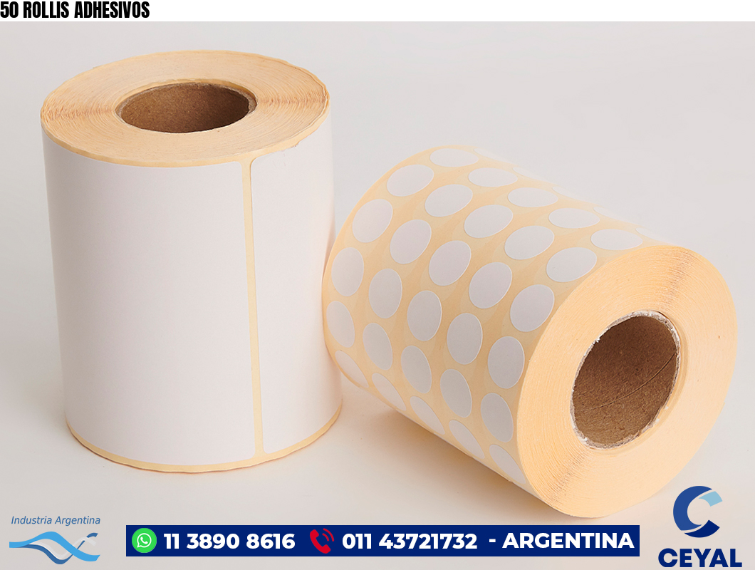 50 ROLLIS ADHESIVOS