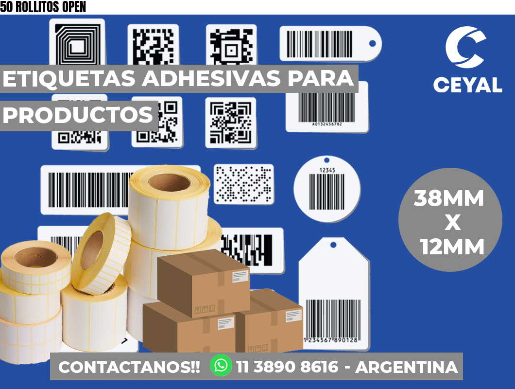 50 ROLLITOS OPEN