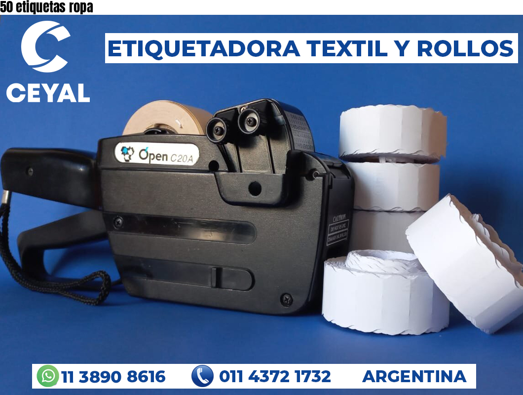 50 etiquetas ropa