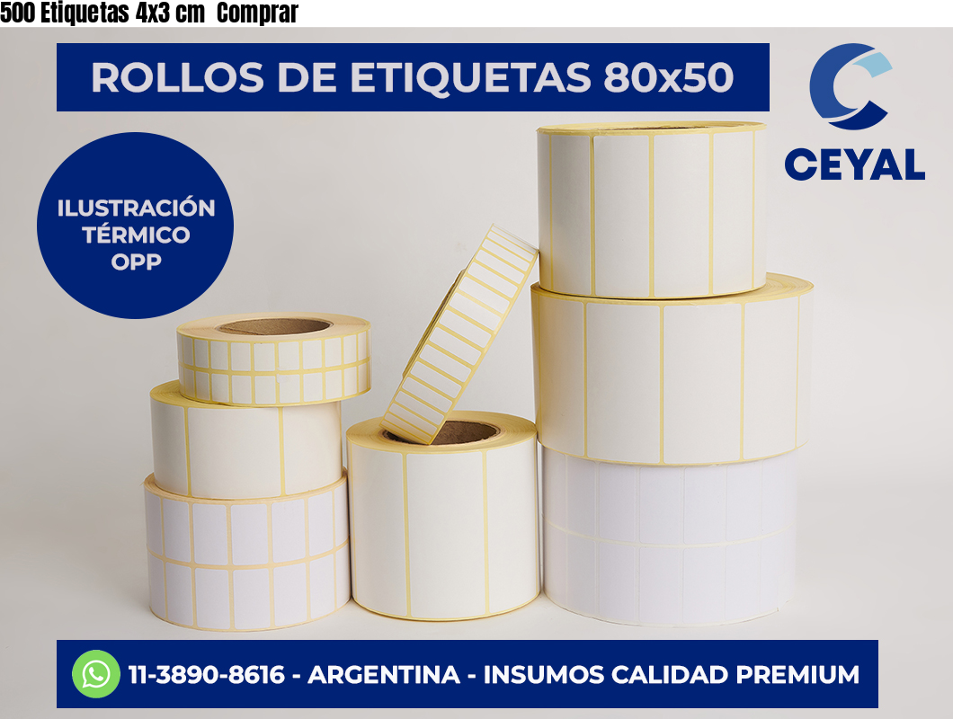 500 Etiquetas 4×3 cm  Comprar