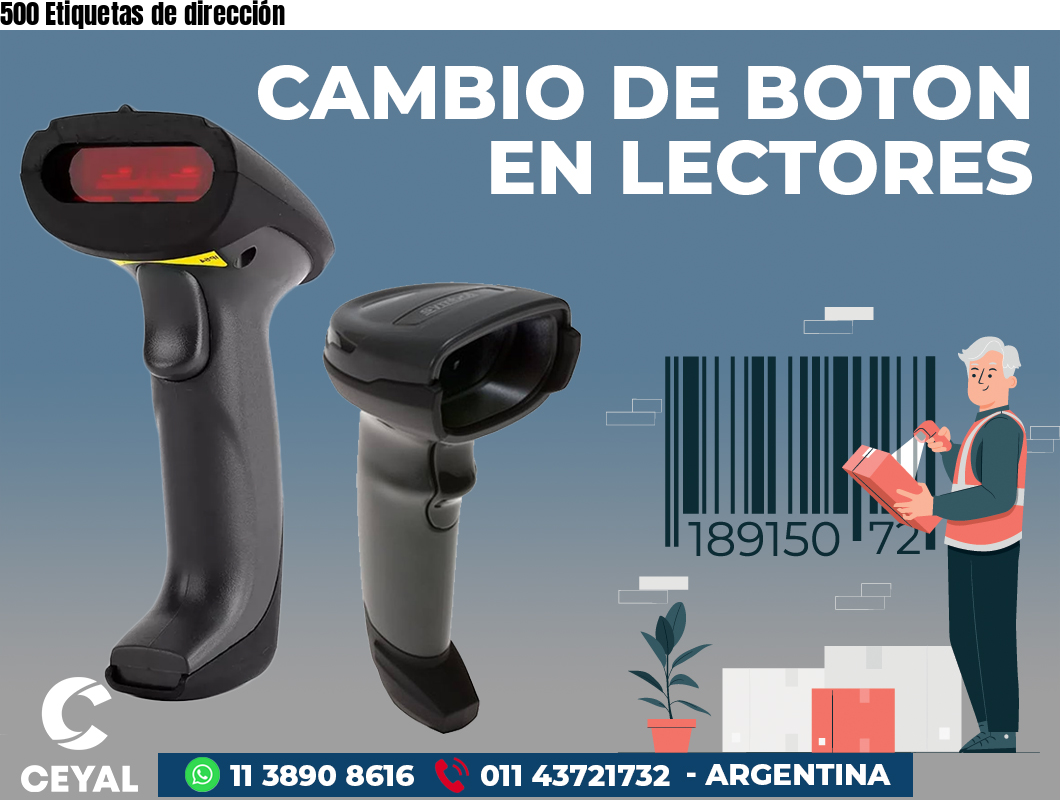 500 Etiquetas de dirección