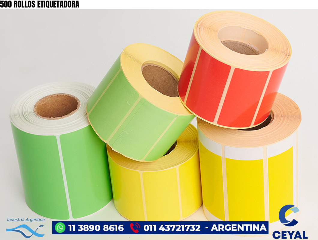 500 ROLLOS ETIQUETADORA