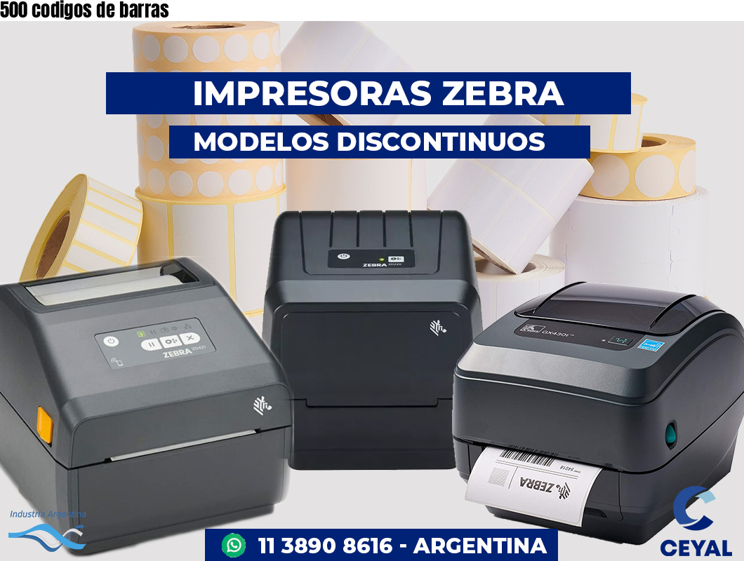 500 codigos de barras