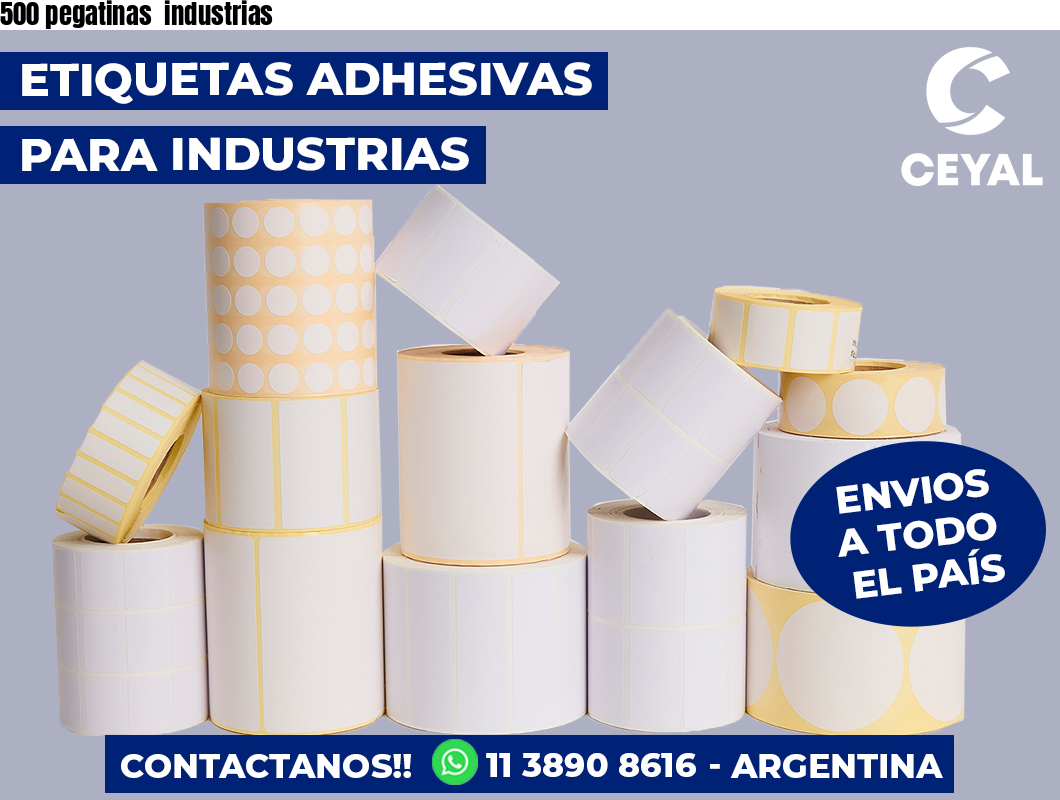 500 pegatinas  industrias