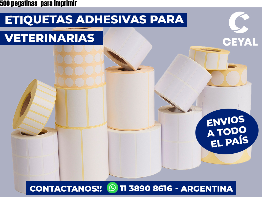 500 pegatinas  para imprimir