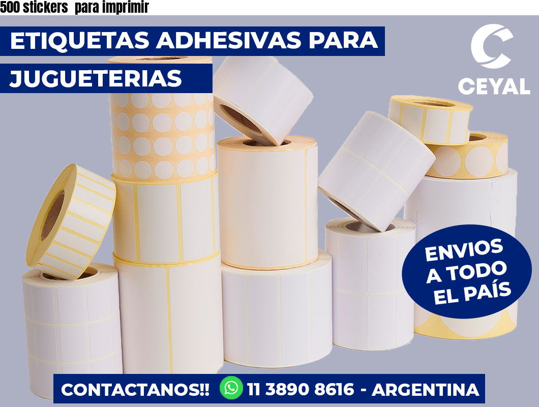 500 stickers  para imprimir