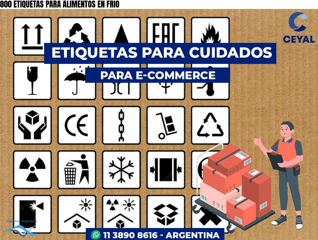 800 ETIQUETAS PARA ALIMENTOS EN FRIO