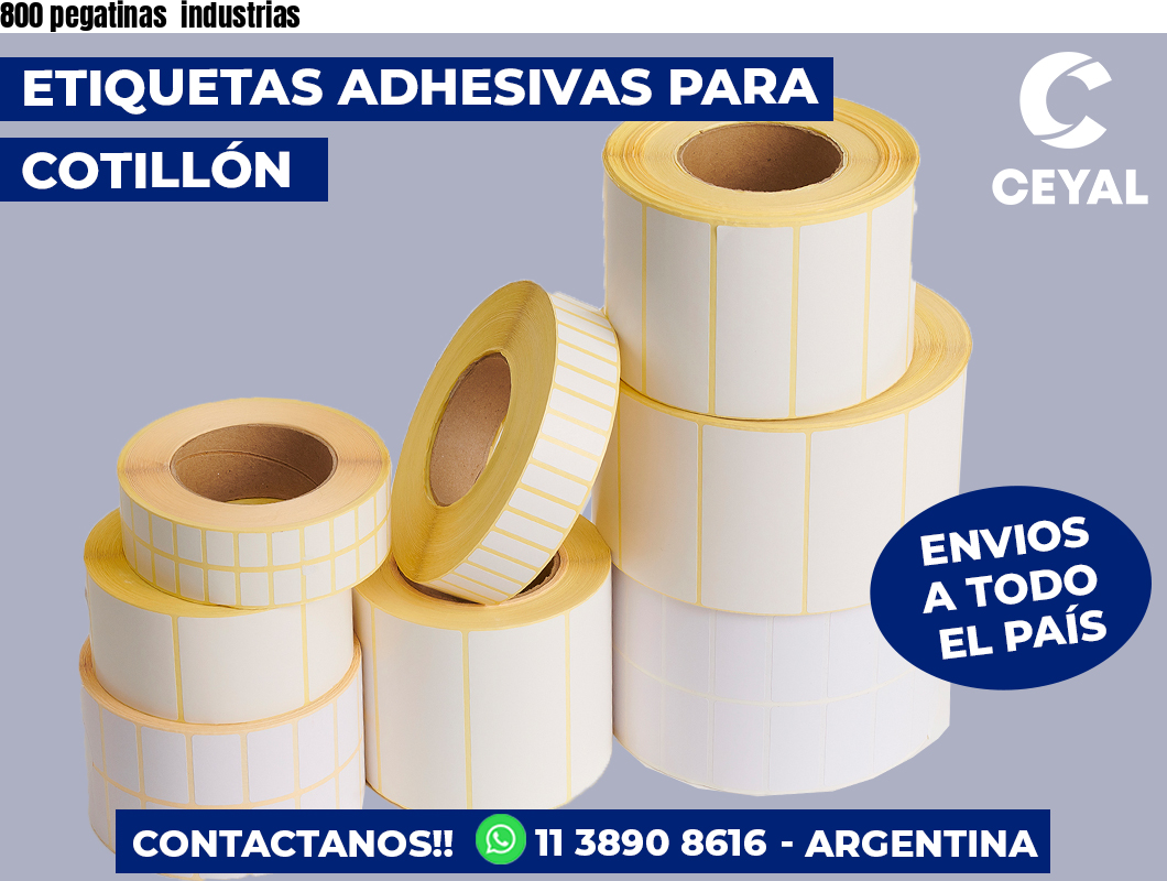 800 pegatinas  industrias