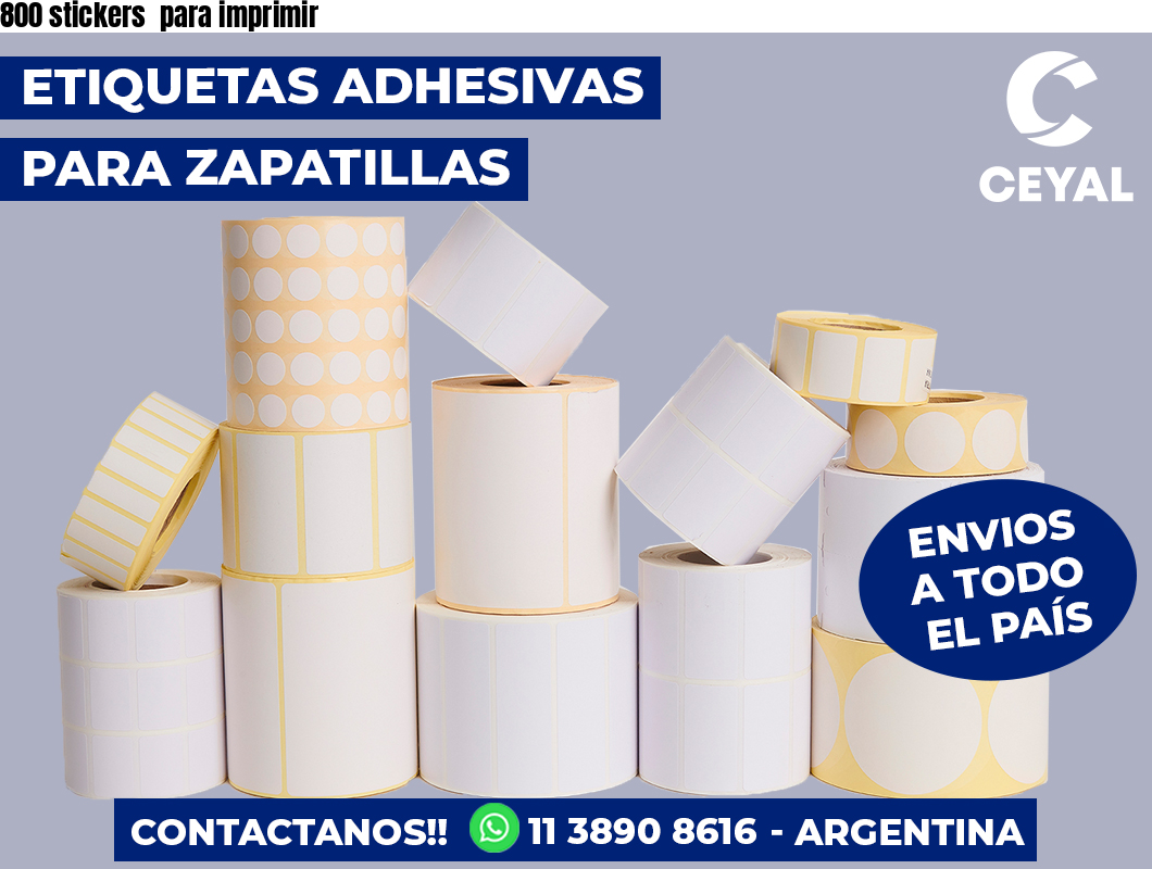800 stickers  para imprimir