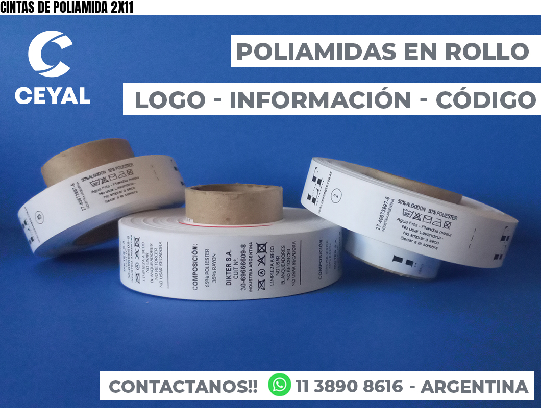 CINTAS DE POLIAMIDA 2X11