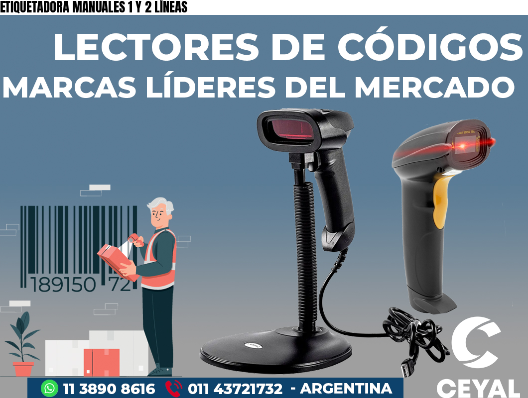 ETIQUETADORA MANUALES 1 Y 2 LÍNEAS
