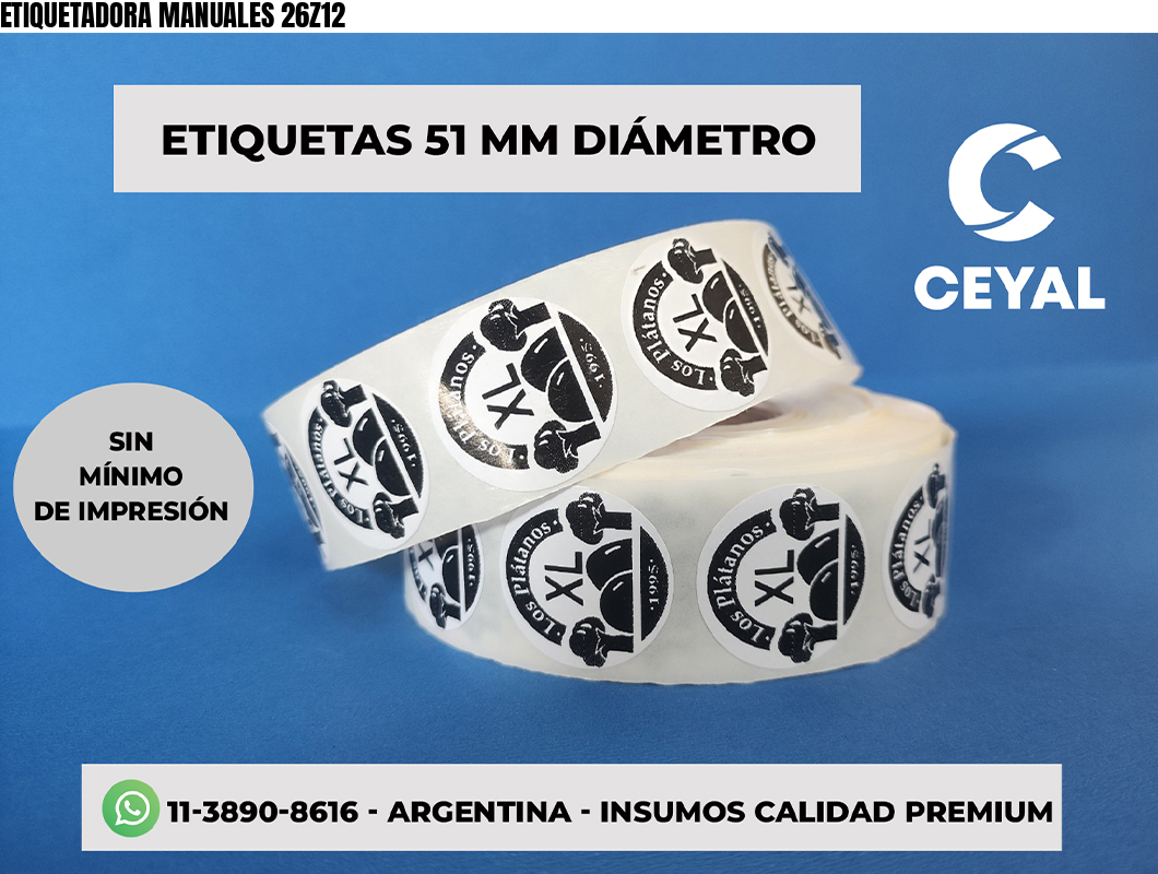 ETIQUETADORA MANUALES 26Z12
