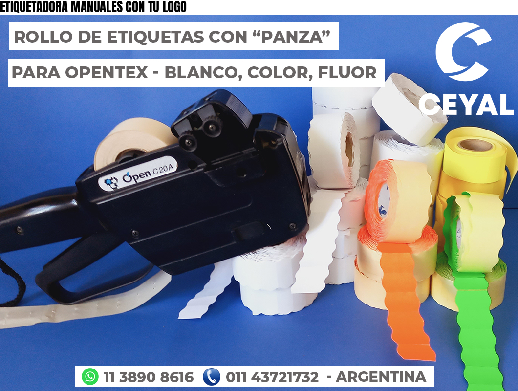 ETIQUETADORA MANUALES CON TU LOGO