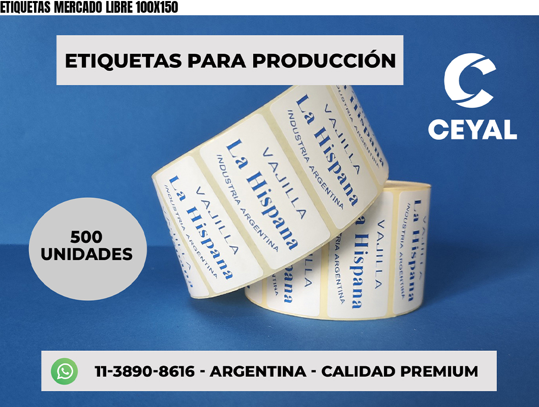 ETIQUETAS MERCADO LIBRE 100X150