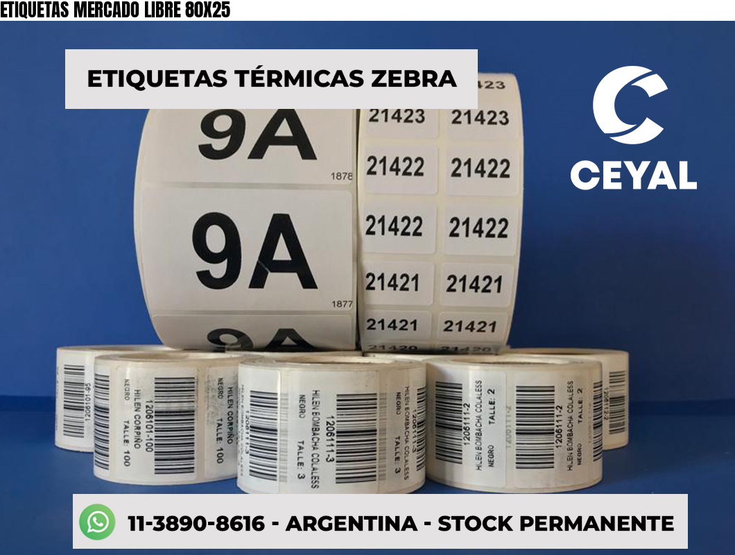 ETIQUETAS MERCADO LIBRE 80X25