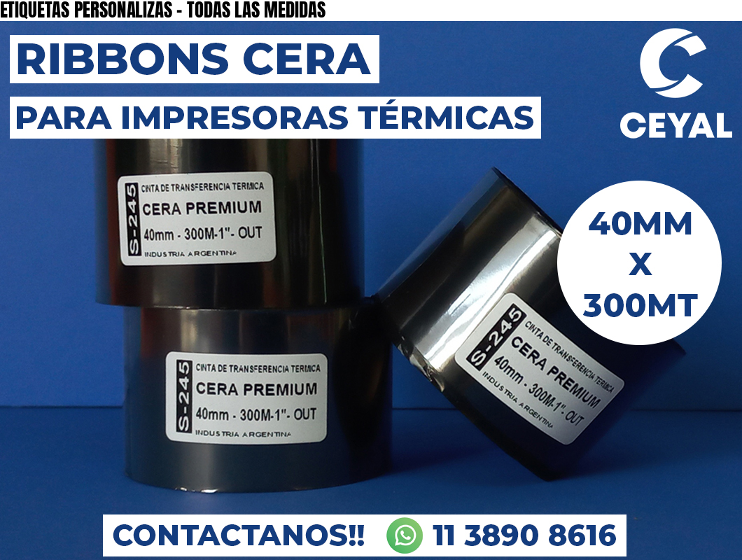 ETIQUETAS PERSONALIZAS - TODAS LAS MEDIDAS