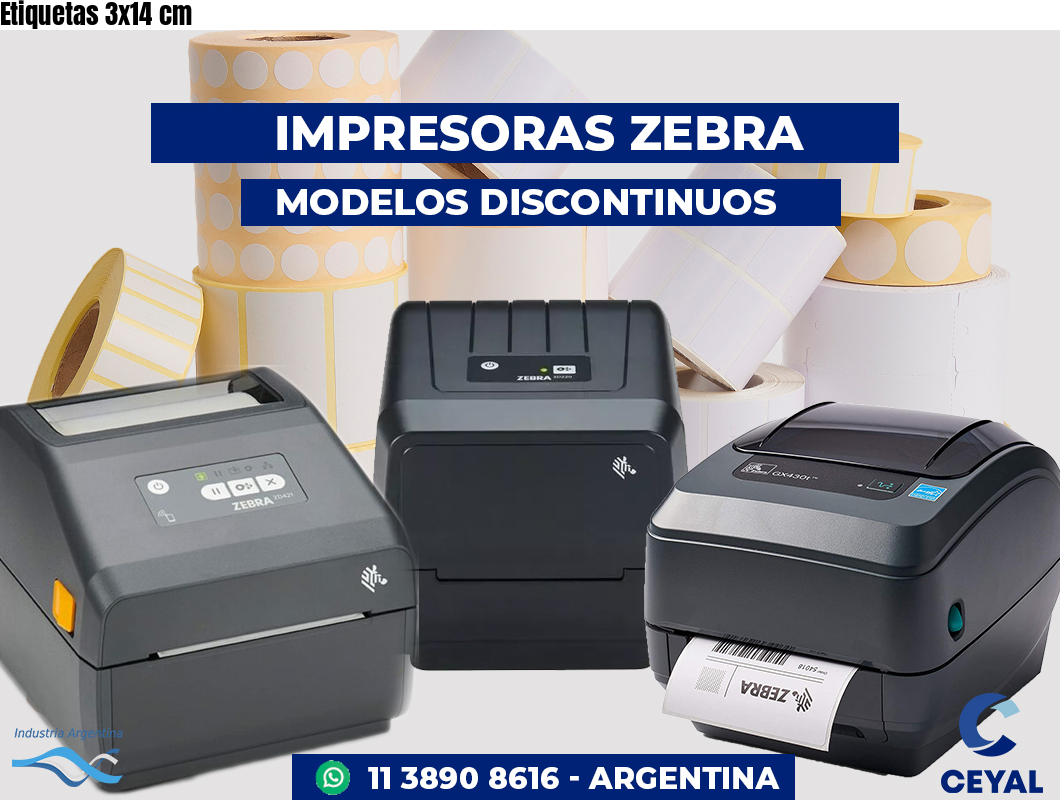 Etiquetas 3x14 cm