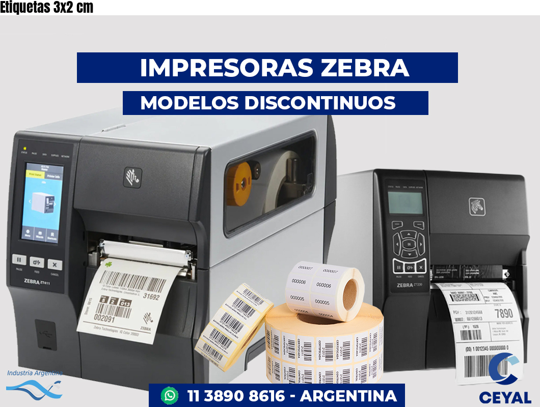 Etiquetas 3x2 cm