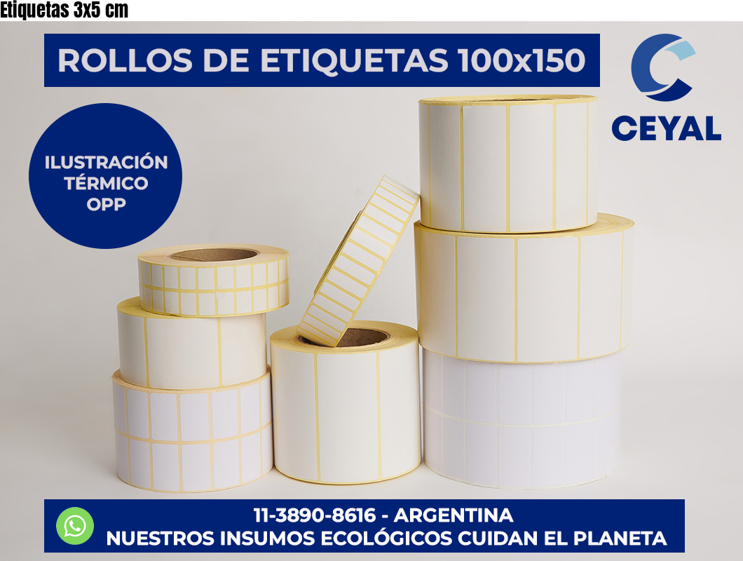 Etiquetas 3×5 cm