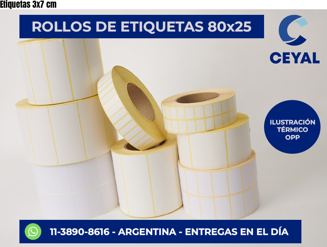 Etiquetas 3×7 cm