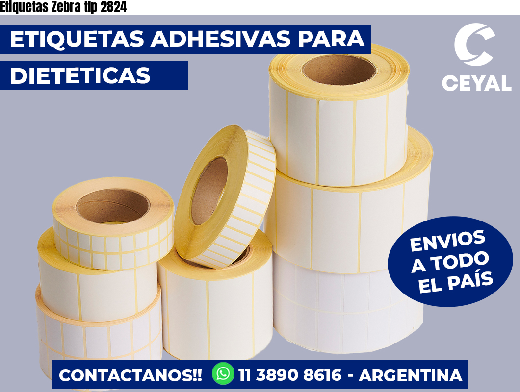Etiquetas Zebra tlp 2824
