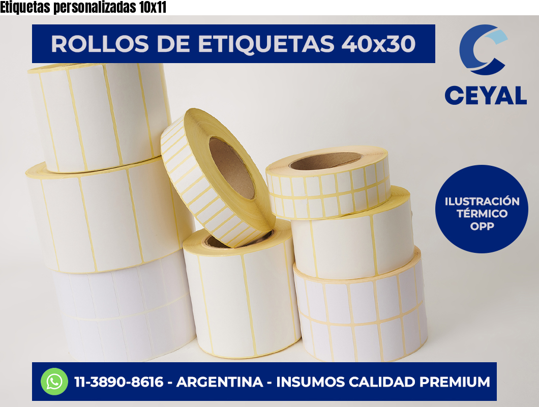 Etiquetas personalizadas 10×11