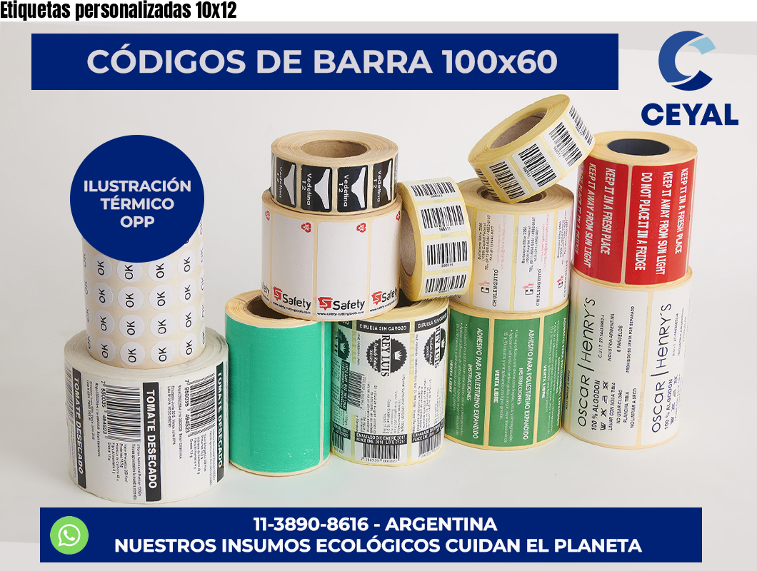 Etiquetas personalizadas 10×12