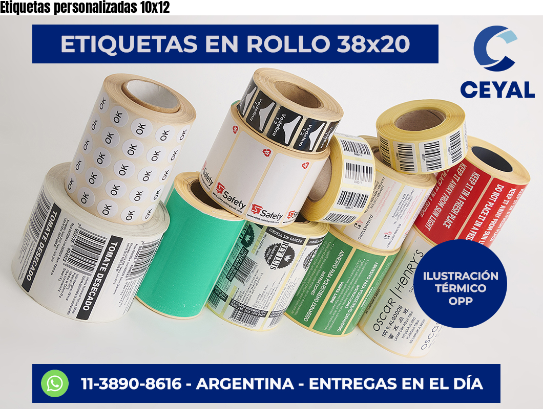 Etiquetas personalizadas 10×12