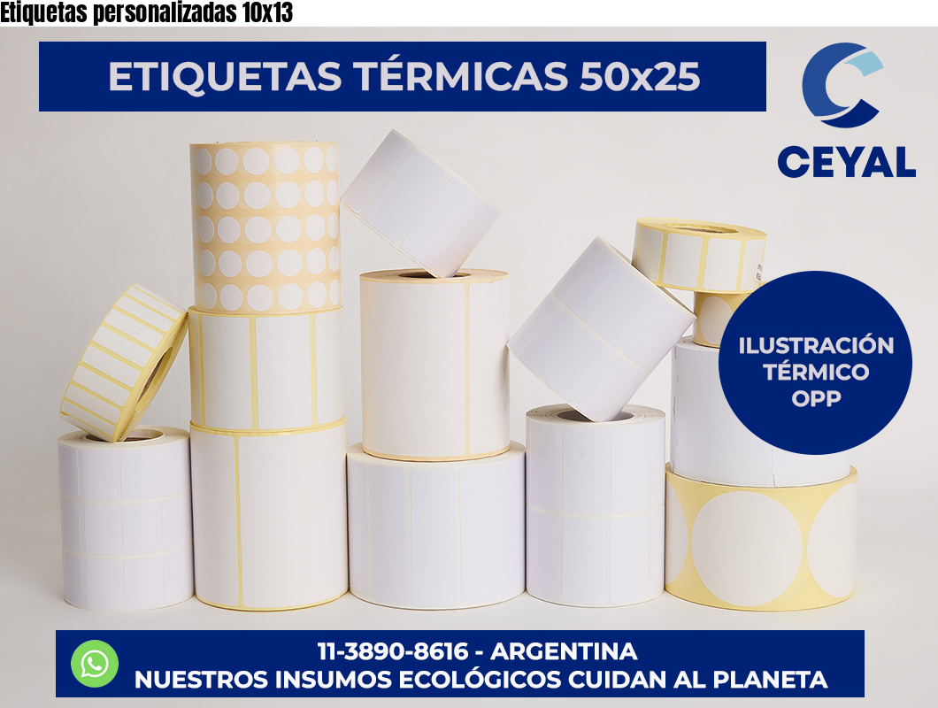 Etiquetas personalizadas 10×13