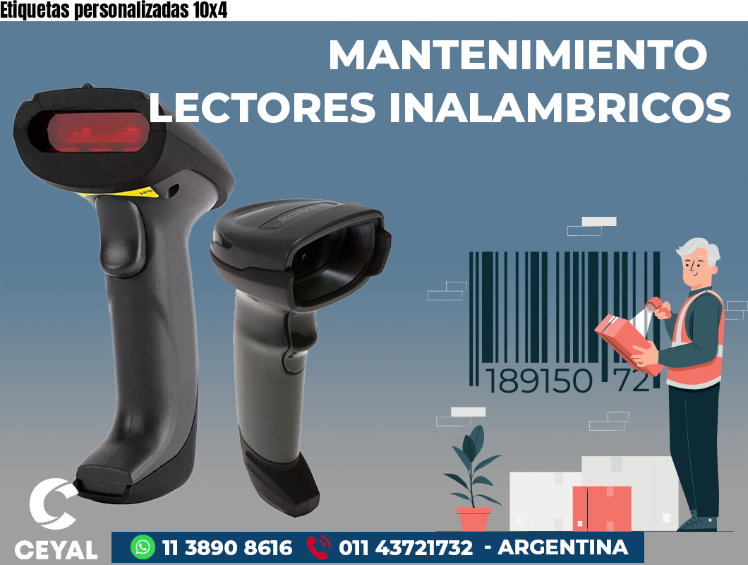 Etiquetas personalizadas 10x4