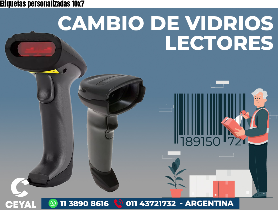 Etiquetas personalizadas 10x7