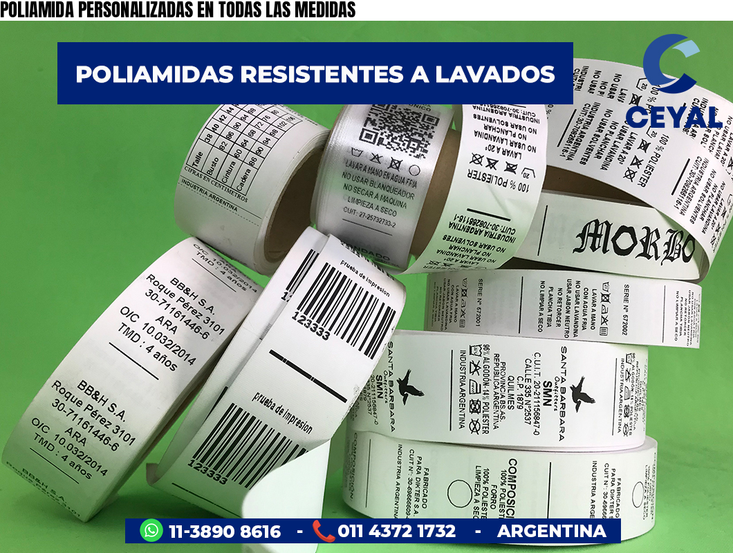 POLIAMIDA PERSONALIZADAS EN TODAS LAS MEDIDAS