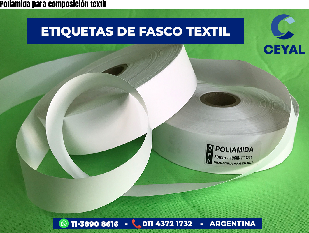 Poliamida para composición textil